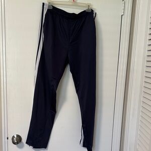 Game Time Black Joggers with White Side Stripe